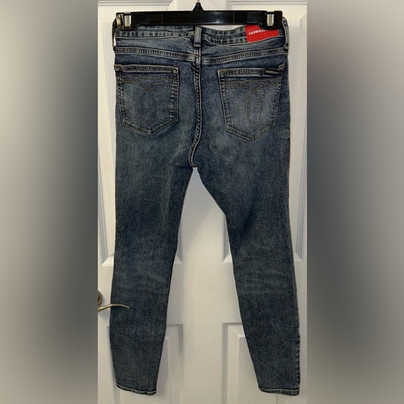 💙FINAL SALE💙 Vintage Calvin Klein High-Rise Slim Fit Jeans – Light Wash Size 25 - Picture 6 of 9
